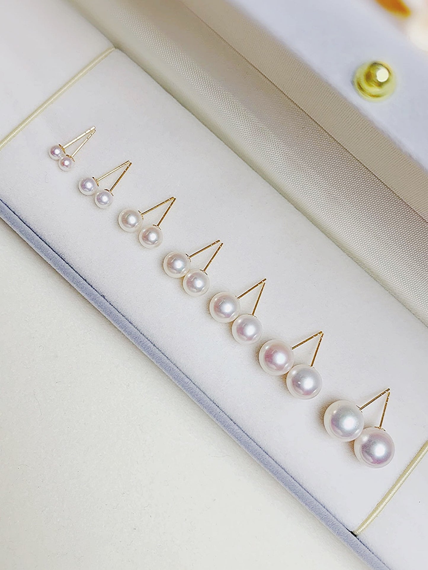 6MM Akoya Cultured Pearl Stud Earrings