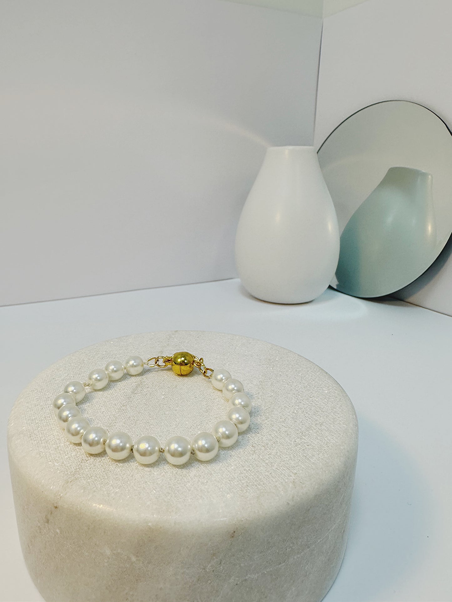 6.5-7.0mm Akoya White Pearl Bracelet