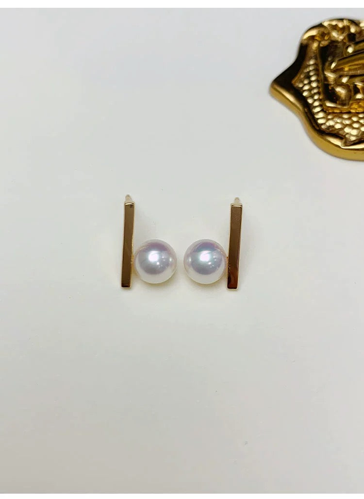 Yellow Gold Ear Stud Earrings